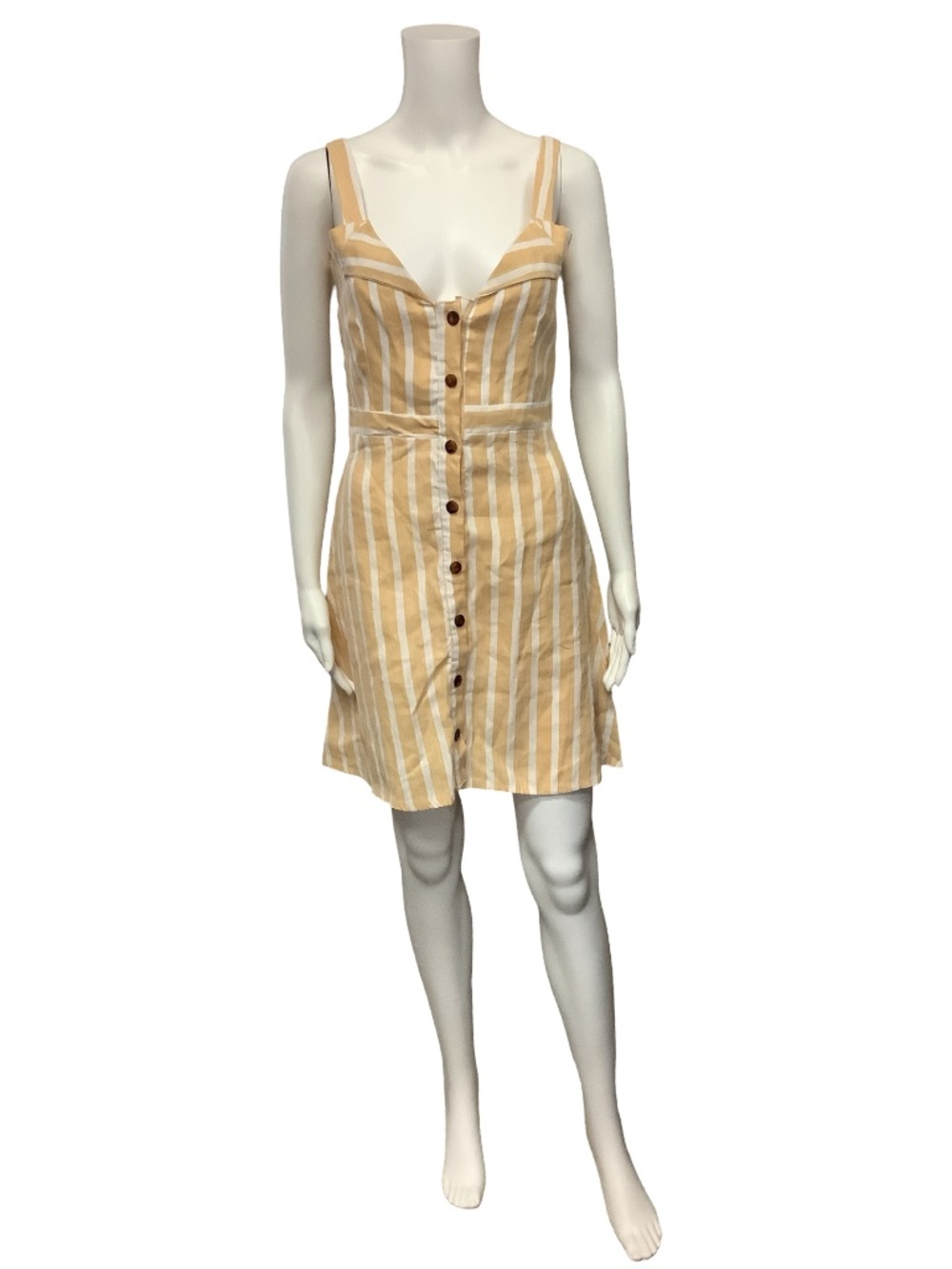 Faithfull The Brand Striped Linen Mini Dress w/Tags Size: M